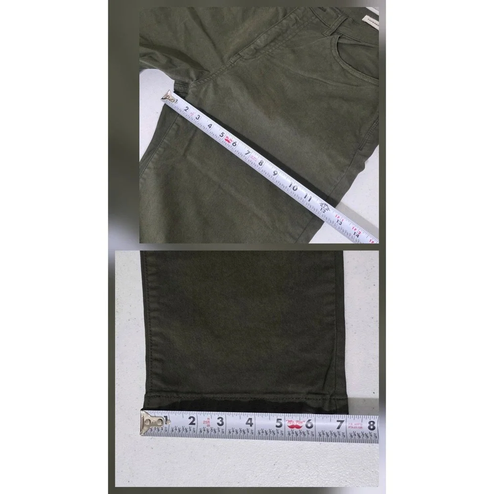 Flint and Tinder 365 Pants Mens 33x32 Olive Green Tapered Fit Chino Trouser
